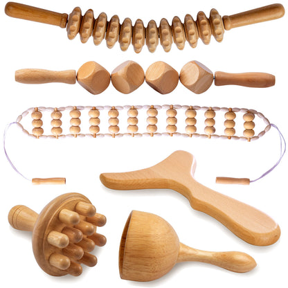 6-Piece Wood Therapy Massage Set